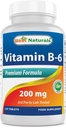 大人のための最もよいNaturalsのビタミンb6 200mg、120のタブレット(120の計算)