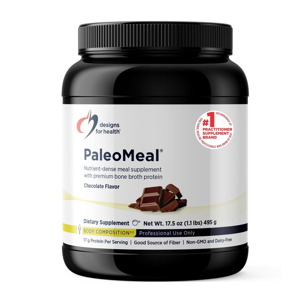 健康の純粋なPaloMealのための設計 - 17g蛋白質の骨の臭気蛋白質の粉、活動的なFolate +のChelatedの鉱物、チョコレート(15のサービング/510g)が付いている食事の取り替えのシェイクの食事療法の補足