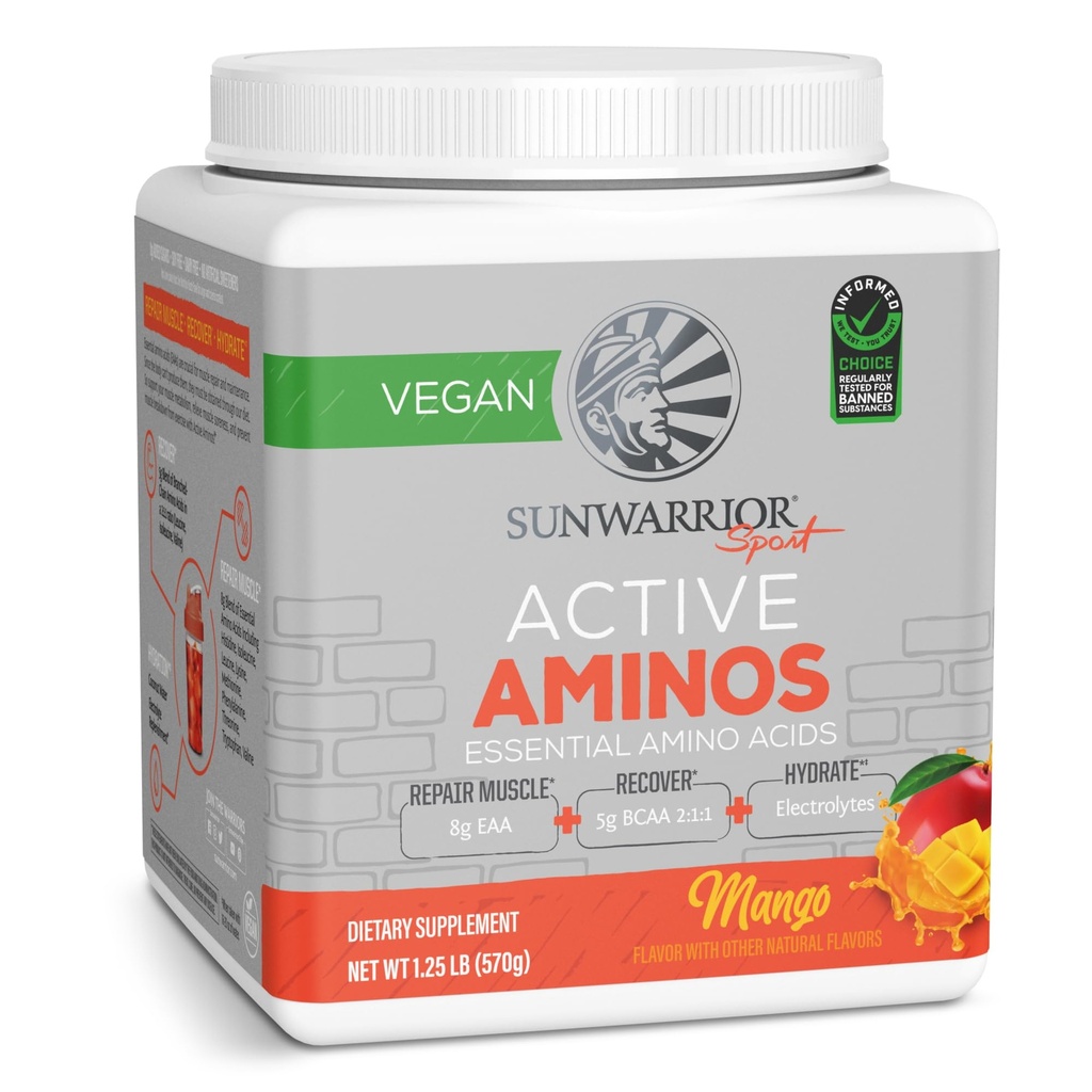 Sunwarriorのアミノ酸のアミノ酸のアミノ酸のアミノ酸のEAA及びBCAAの 筋肉修理水和及び回復  Wellnessの強さ及び耐久性を促進して下さい マンゴの味  30のサービング 活動的なアミノ酸