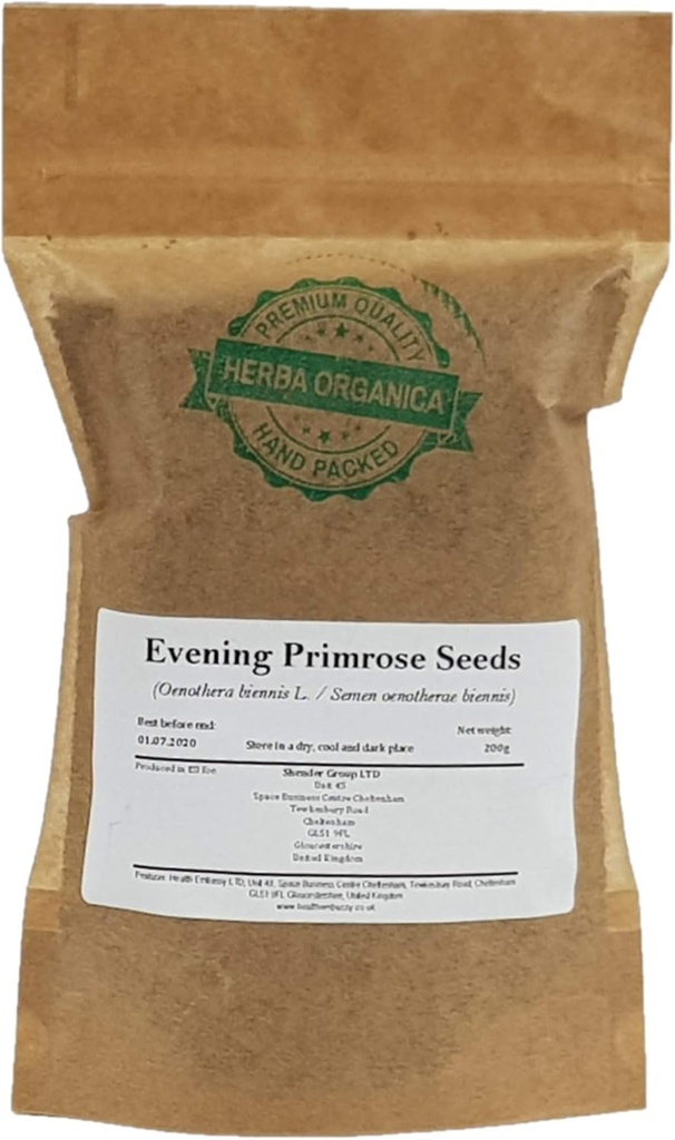 Herba Organica イブニング Primrose Seeds - Oenothera Biennis L (200g)