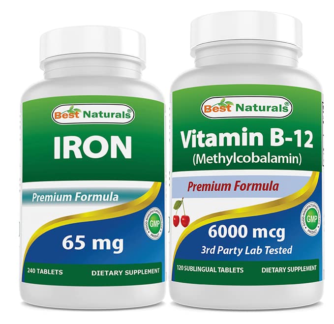 アイアン65 mg&ビタミンB12 6000 mcg