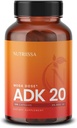 Nutriissa ADK 20 - ビタミンA、D&K(25,000 IU)と免疫&骨の健康サポート - 4-月の供給 - 純度&効力のために証明されるEPEB - 120ビーガンカプセル
