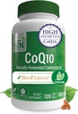 BioPerine 120 Softgelsによる健康のThru Nutrition CoQ-10 100mg | 高吸収性自然発酵USPグレードの補酵素Q10サプリメント | 3rd Party Tested | 心の健康とエネルギーサポート