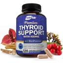 NutriFlair Thyroidサポートコンプレックス、120カプセル - Iodine、ブラックペッパー、Ashwagandha、ビタミンB12 - 女性と男性のための甲状腺サプリメント