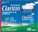 大人のためのClaritinのアレルギーの薬、24時間非眠性のLoratadine 10mgの丸薬、Antihistamine、100のタブレット