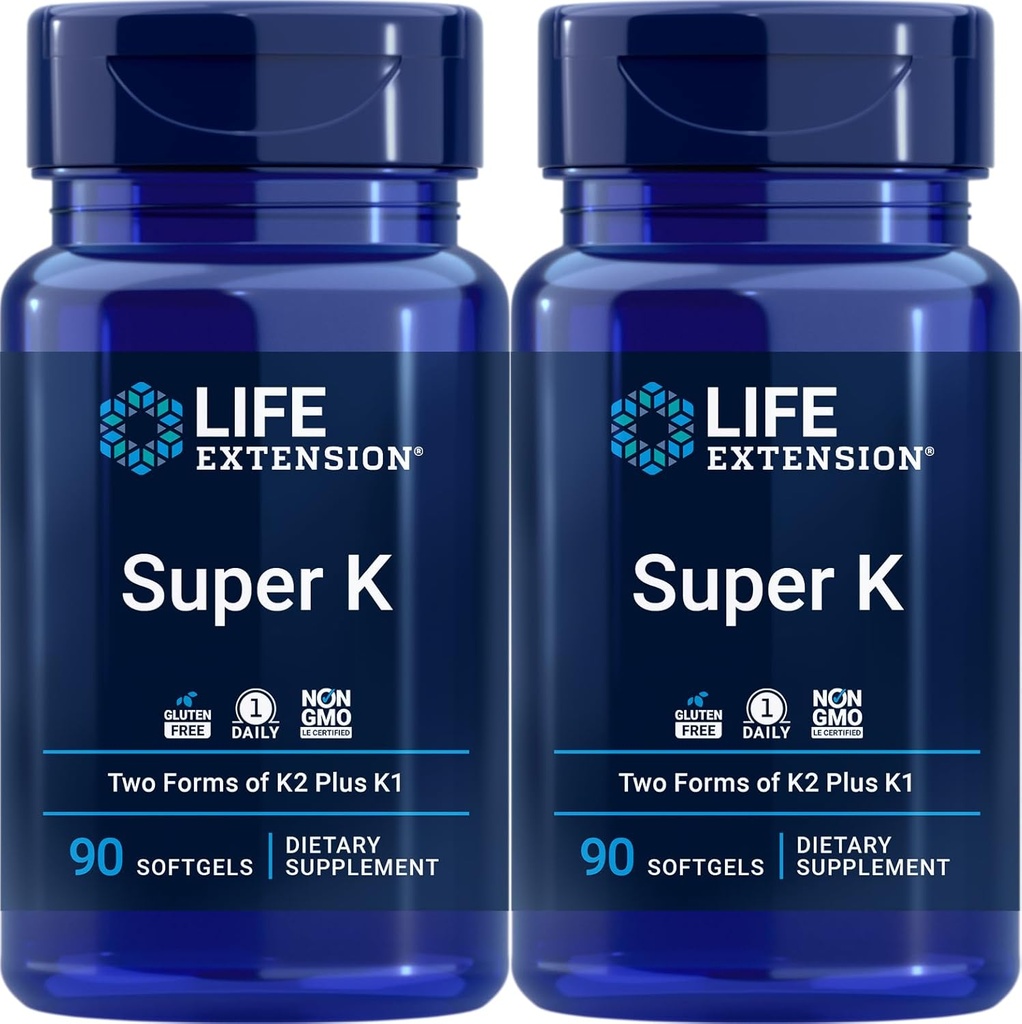 ライフエクステンションスーパーK、90 Softgels(パッケージ2)