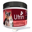 NUSENTIA UTRIN - 猫と犬のための尿サポート - デュアルアクションクランベリー&D-マンノーズ - 天然膀胱の健康、インコチニエンス、およびUTIを回復するために、60のサービング