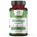 オーガニックオーラモリンガリーフカプセル | 1500mg - 150 HPMC Veg | 全葉緑スーパーフード栄養 | 自然に代謝、エネルギー、健康、スタミナをブースト | 100% 安全モリンガ | GMO