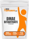BulkSupplements.com DMAEビットレートパウダー - Dimethylaminoethanolビットレート、DMAEサプリメント - Unflavored&Gluten無料、サービングあたり350mg、250g(8.8オンス)(パッケージ1)