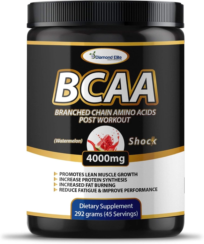 元のBCAAの粉2:1 -筋肉建物及び回復のための分岐させたチェーン アミノの酸、脂肪燃焼サポート-フルーツ パンチ及びスイカ(45のサービング)