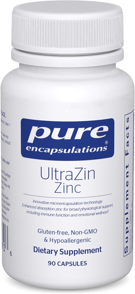 純粋なカプセル化 UltraZin 亜鉛 | 代謝および免疫の健康のための高められた吸収の鉱物 サポート | 90 のカプセル