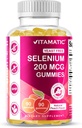 Vitamatic YeastはSelenomethionineの補足の優れた吸収性90のペクチンによって基づくグミーのSeleniumのグミ200mcgを解放します