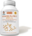 ANDREW LESSMANビタミンK2 MK7 240 mcg 60 Softgels - 健康なカルシウム利用のために不可欠で、最適の骨格、心および動脈の健康を促進します。 添加物無し。 ソフトジェルを飲みやすく