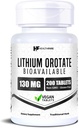 HealthFare リチウムオロットサプリメント 130mg | 200 ベジタリアンタブレット | 高バイオアベイラビリティトレースミネラル | 気分・脳・記憶サポート | 非GMO・グルテンフリー | アメリカ製
