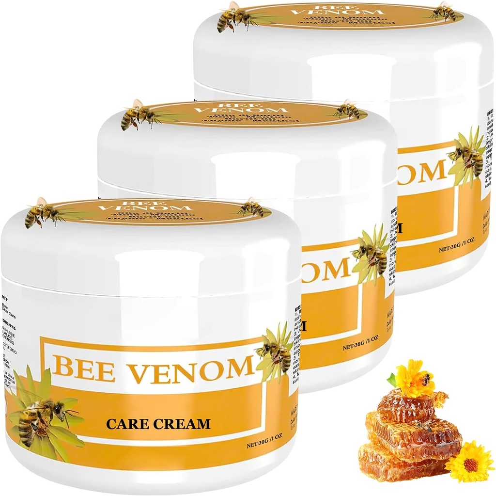 Bee Venomの訂正のクリーム-すべての皮のタイプ、専門のスキン ケアのための3本のびんセット