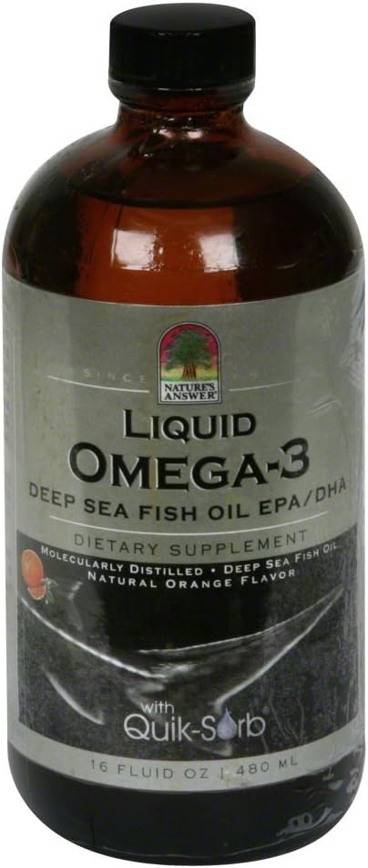 Natures 回答 Liq Fish Omega 3 オイル Epa