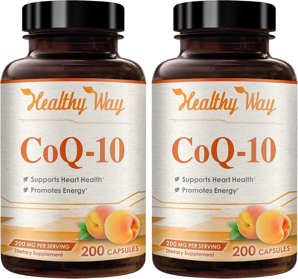 Coenzyme Q10 200mg CoQ10の補足-健康な中心の酸化防止およびエネルギー サポートのための毎日のCoq 10 200mgの粉のカプセルが-非GMOの速い吸収のUbiquinone Q10 Coenzyme (400のサービング)