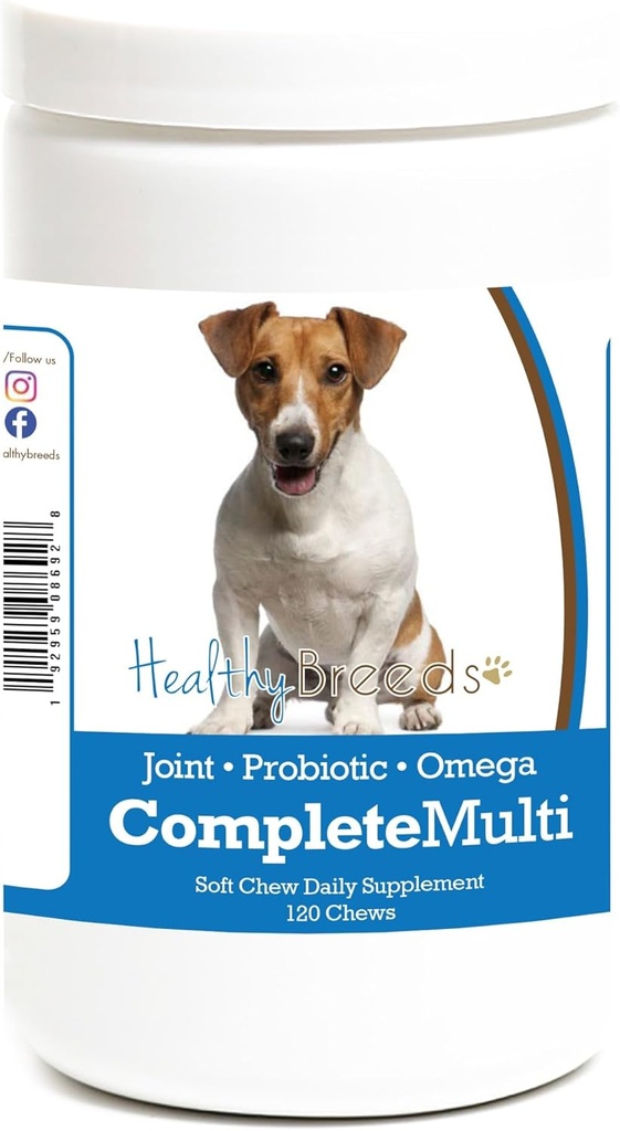Healthy Breeds Jack Russell Terrier All in One Multivitamin Soft Chew 120 Count