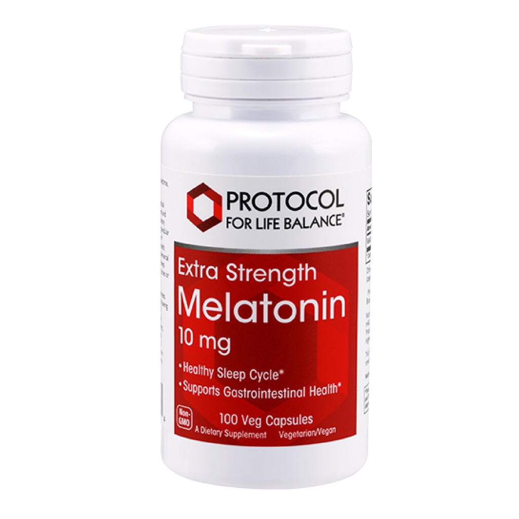 ライフバランスメラトニンの余分な強さのためのPROTOCOL - 10 mgのメラトニン-大人のための睡眠サポート-毎日の免疫サポート-Pineal Glandの援助-コザー及び非GMO - 100のベジのカプセル