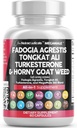 清潔なNutraceuticals Fadogia Agrestis Tongkat Ali Turkesteroneサプリメントは、Horky Goat Weed、Sw Palmetto、Maca Root、Siberian Ginseng、Tribulus Terrestris、Fenugreek、ワイルドヤム - 60カウント