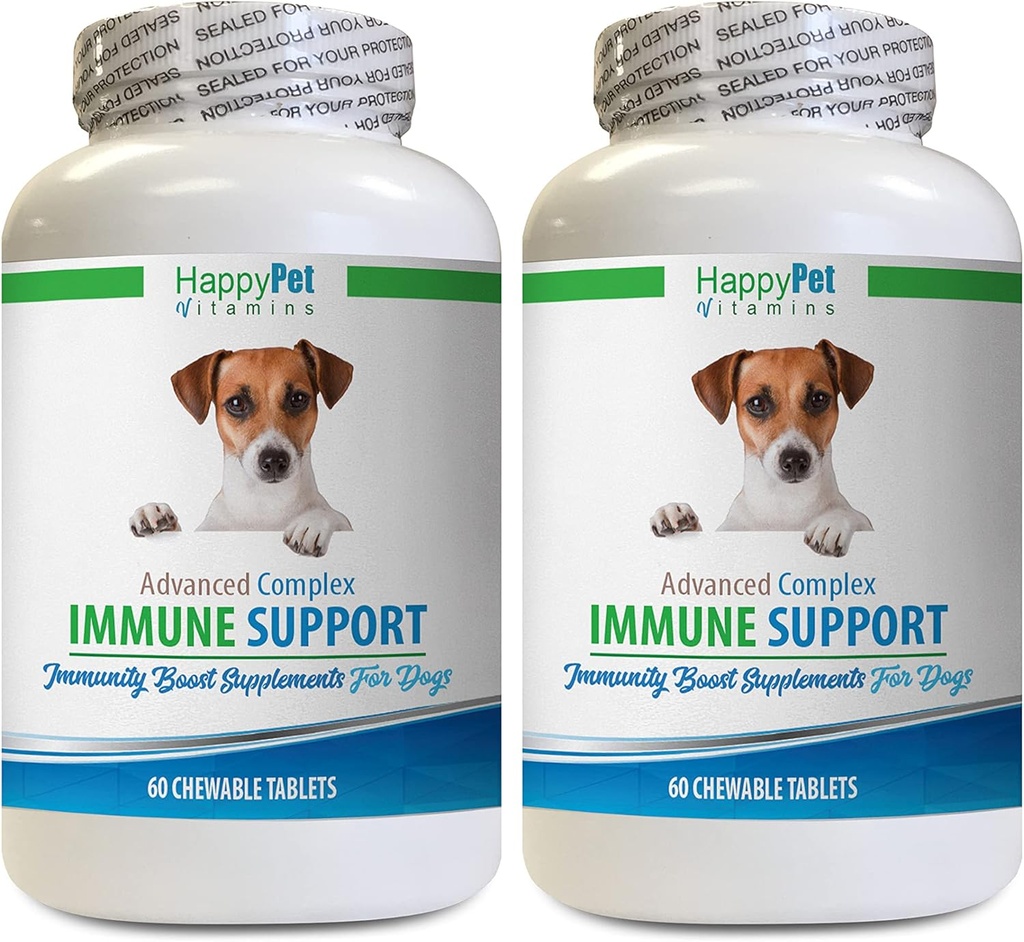 Allergy Immune Bites for Dogs Lamb Flavor - Dog Immune System Support - Liver and Kidney Health - Powerful ANTIOXIDANTS - Natural Formula - Turkey Tail Capsules Dog - 2 Bottles (120 Treats)