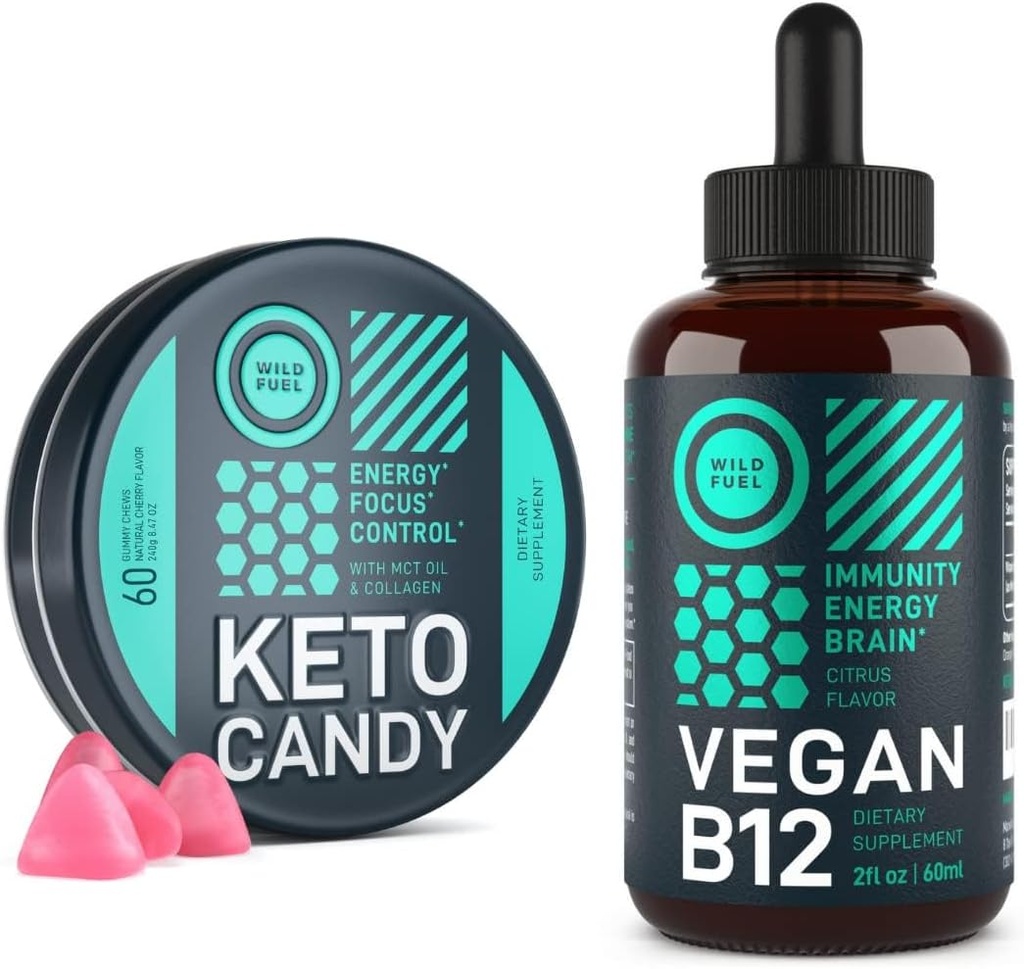 WILD FUEL Keto Gummies and Vegan B12 Energy Bundle