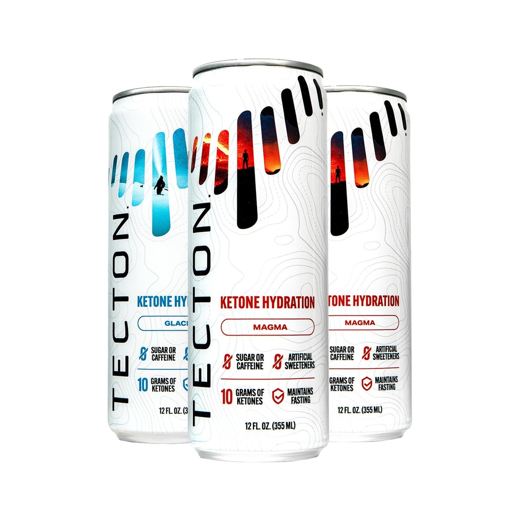 Tecton Ketoneのエステル- 10g BHB Ketoneのエステル/サービング、特許を取られた性質のIdentical Ketones - 砂糖なし、変化パック(2氷河、2マグマ)、興奮剤なし