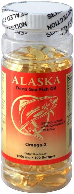 1 NCB Alaskaの深い海のオメガ3の魚油100caps EPA DHA