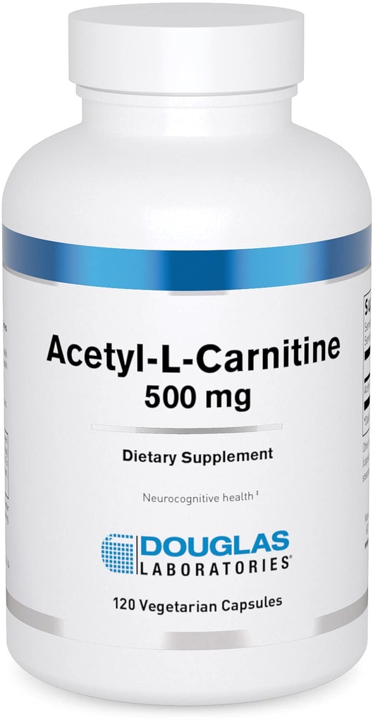 ドグラス研究所 アセチル L-カルニチン 500 mg | 正常な老化プロセス中に脳と神経機能をサポート* | 120カプセル