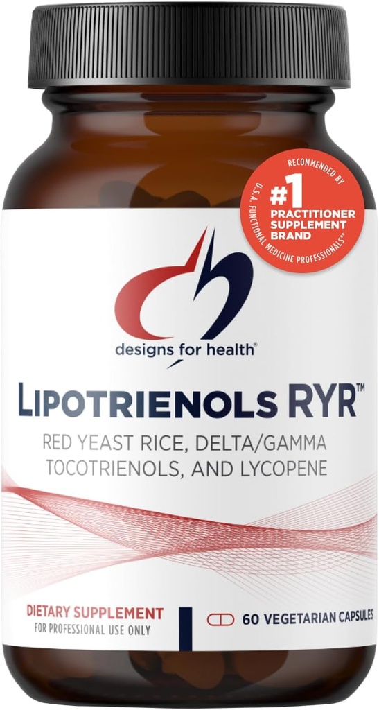 Tocotrienols + Lycopene - Lipotrienols RYR、1200mg RYR と健康赤イーストライスのための設計は、心血管の健康をサポートするために + 通常の範囲での脂質レベルの維持 - ビーガン (60 カプセル)