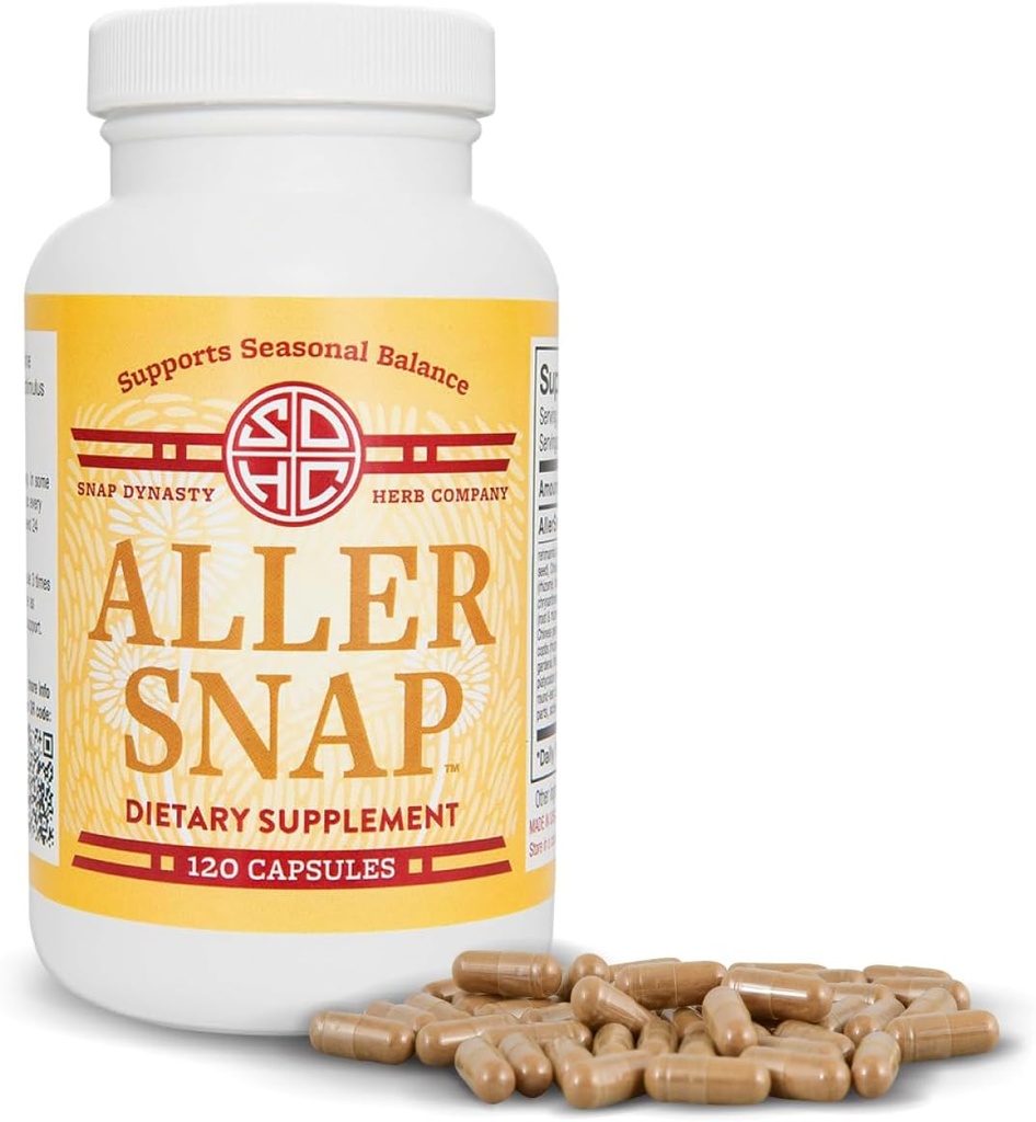 スナップDynasty Allerスナップ - 120ctカプセル、1のパック - 植物は健康なヒスタミン応答、ヒスタミン サポート補足、禁忌のための季節的なサポートを基づかせていました