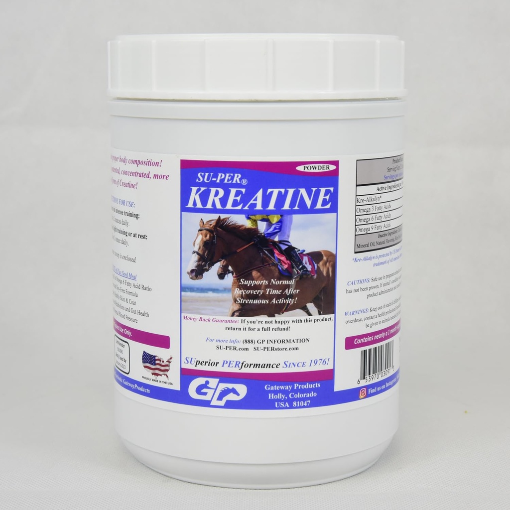 SU-PER Kreatineエネルギー馬の補足 - エネルギー生産、Staminaおよび持久力-Kre-AlkalynのEquineのクレアチンの補足- 2.5ポンド、2パック