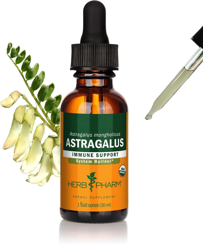 Herb Pharmは免疫システム サポートのための有機性Astragalusの液体のエキス- 1 Ozを証明しました