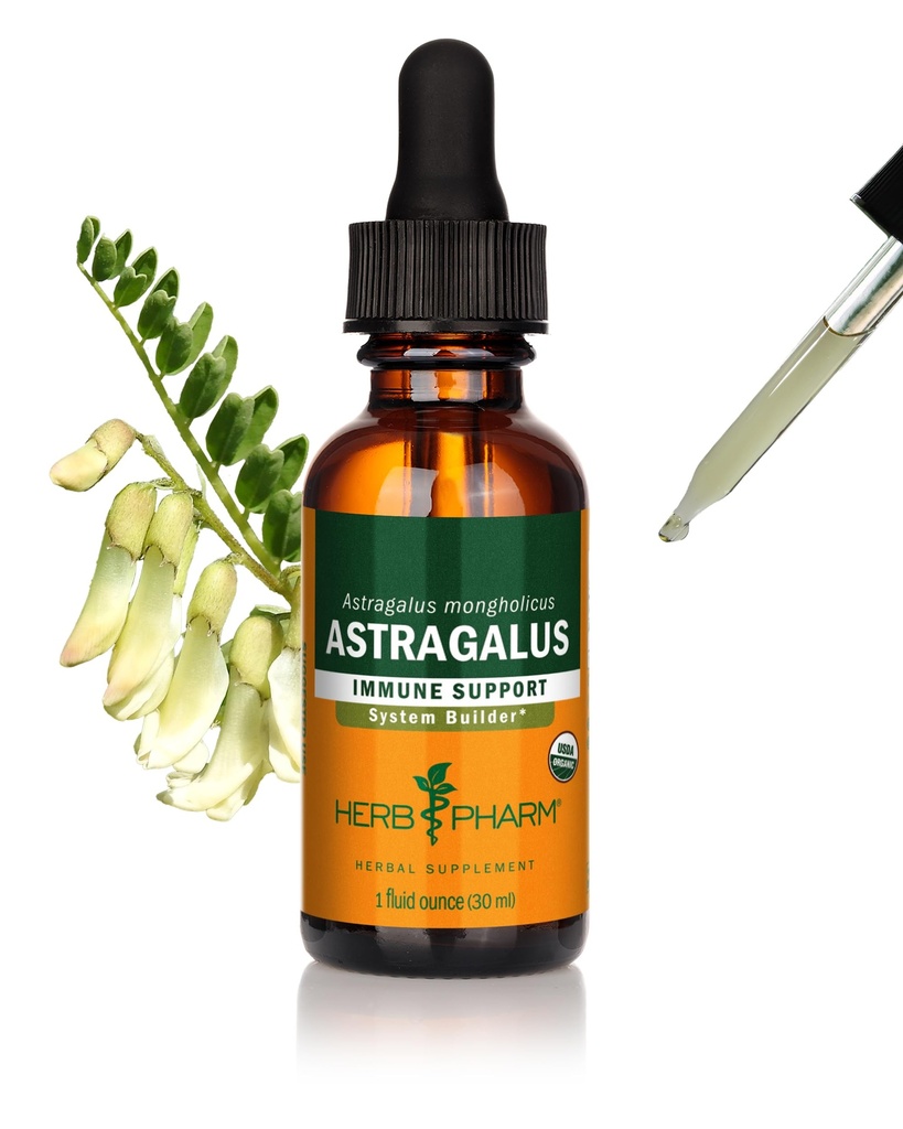 Herb Pharmは免疫システム サポートのための有機性Astragalusの液体のエキス- 1 Ozを証明しました