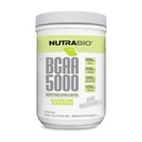 NutraBio BCAA 5000 パウダー - 筋肉の成長と回復のための発酵させた分岐させたチェーン アミノ酸 - 自然な味、甘味料、着色、ビーガン、グルテンフリーグルテンフリー - 風味が悪い、60 のサービング