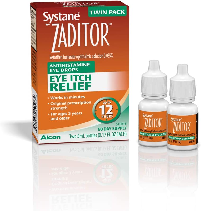 ZaditorのAntihistamineの目の低下、ツイン パック、各5mL