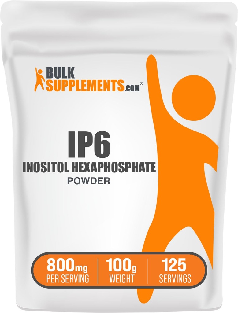 BulkSupplements.com IP6パウダー - Inositol Hexaphosphate、IP6サプリメント - Inositol免疫サポート、グルテンフリー、給餌あたり800mg、100g(3.5オンス)(パッケージ1)