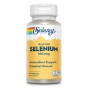 Solarayイーストフリーセレン200mcg、健康な甲状腺機能&免疫サポートのためのセレンカプセル、高吸収サプリメント、ビーガン、90の給餌、90の野菜