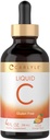 カーライルビタミンC液 | 4 fl. oz | オレンジ風味 | ヴィーガン, ノンGMO, グルテンフリーサプリメント