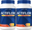 rize ラボ (2 パック) Actiflow カプセル, Actiflow Advancedl Supplement to Improve Well-Being, Actiflow 最大強度フォーミュラ, Actiflow 前立腺ヒース レビュー (120 カプセル)