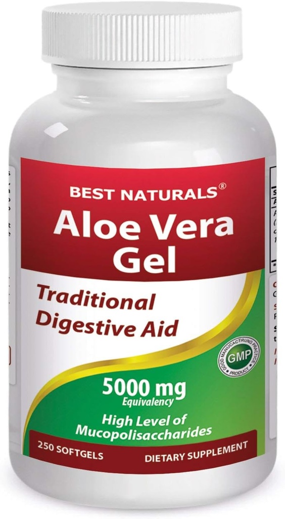 ベストナチュラルアロエベラゲル5000mg 250Softgels