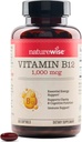 NatureWiseビタミンB12 1000 mcg - エネルギー代謝、精神的明快さ、神経系の健康をサポートするための栄養補助食品 - 飲みやすい、大豆&グルテンフリー、非GMO - 360カウント[1年の供給]