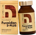 NatureMedic Fucoidan 3-Plus ブラウン シーイード 免疫 サプリメント 3 種類の高い純度 Fucoidan Organic Mekabu Fucus Mozuku Agaricus 160 国産野菜カプセル (1 ボトル)