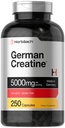ホアバッハ ジャーマン クレアチン モノハイドレート | 5000mg | 250 パウダー カプセル | 非GMO & グルテンフリーサプリメント