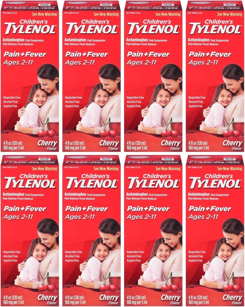 TylenolのチェリーのLyqのサイズ4z Tylenolの子供のチェリーの送風口の懸濁液