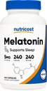 Nutricost Melatonin 5mg、240カプセル - サービングあたり5mg、非GMO、グルテンフリー