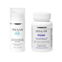 Skinuva®スカー(1オンス)&ブルース(14カプセル) - 成長因子とホメオパシーブルース治療アルニカ、Bromelain&亜鉛で処方された高度なシリコーンクリーム