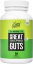 LIVELY VITAMIN CO. 偉大なガッツプロバイオティクス50ビリオンCFUプロバイオティクス - バランスガットマイクロバイオオム、GIトラクト、炎症、消化不良、リフラックス、アップセット胃、およびDiarrhea - 90キャップ