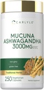 アシュワガンダのカルライル・ミューナ | 3000mg | 250カプセル | マグナ・プリウスサプリメント | ベジタリアン・ノンGMO・グルテンフリー・グルテンフリー対応商品