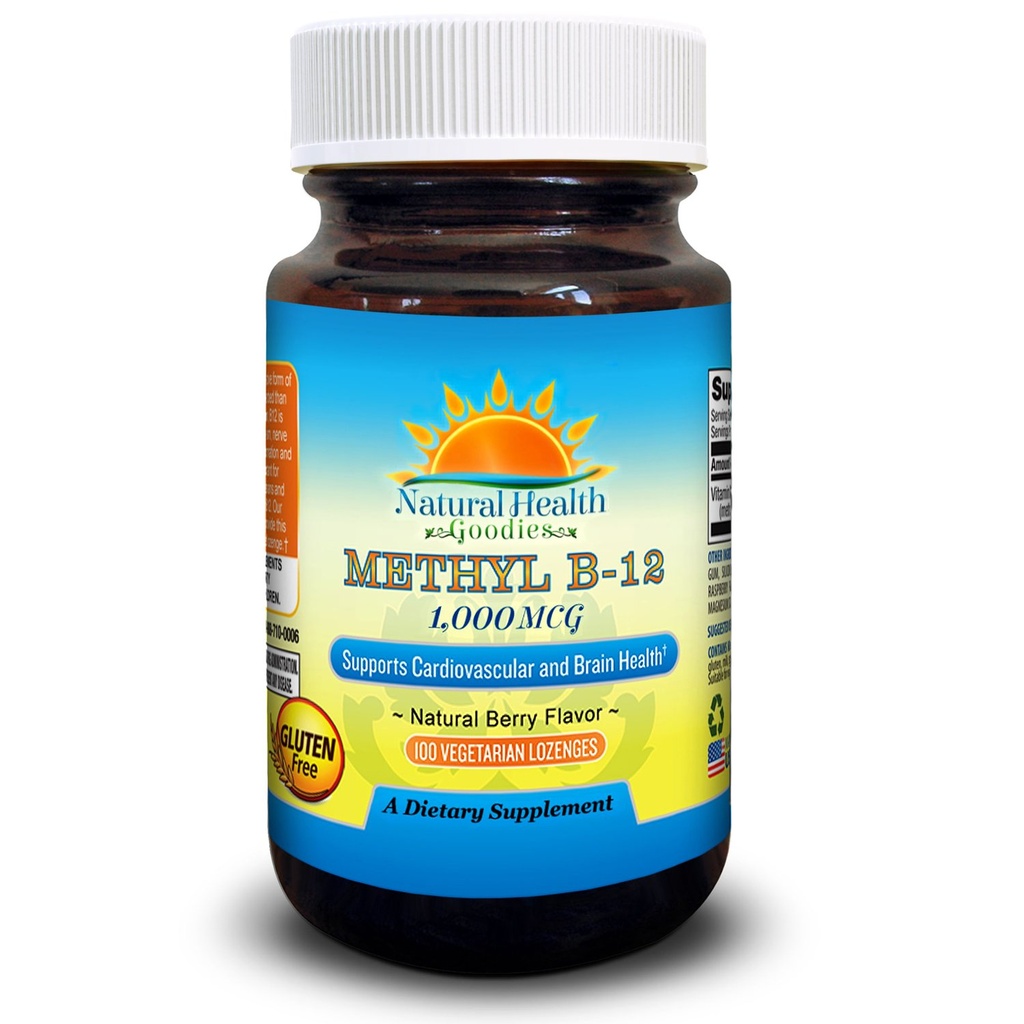 ビタミンB12 Methylcobalamin 1000のmcgのビーガンSublingual Chewable Lozenges